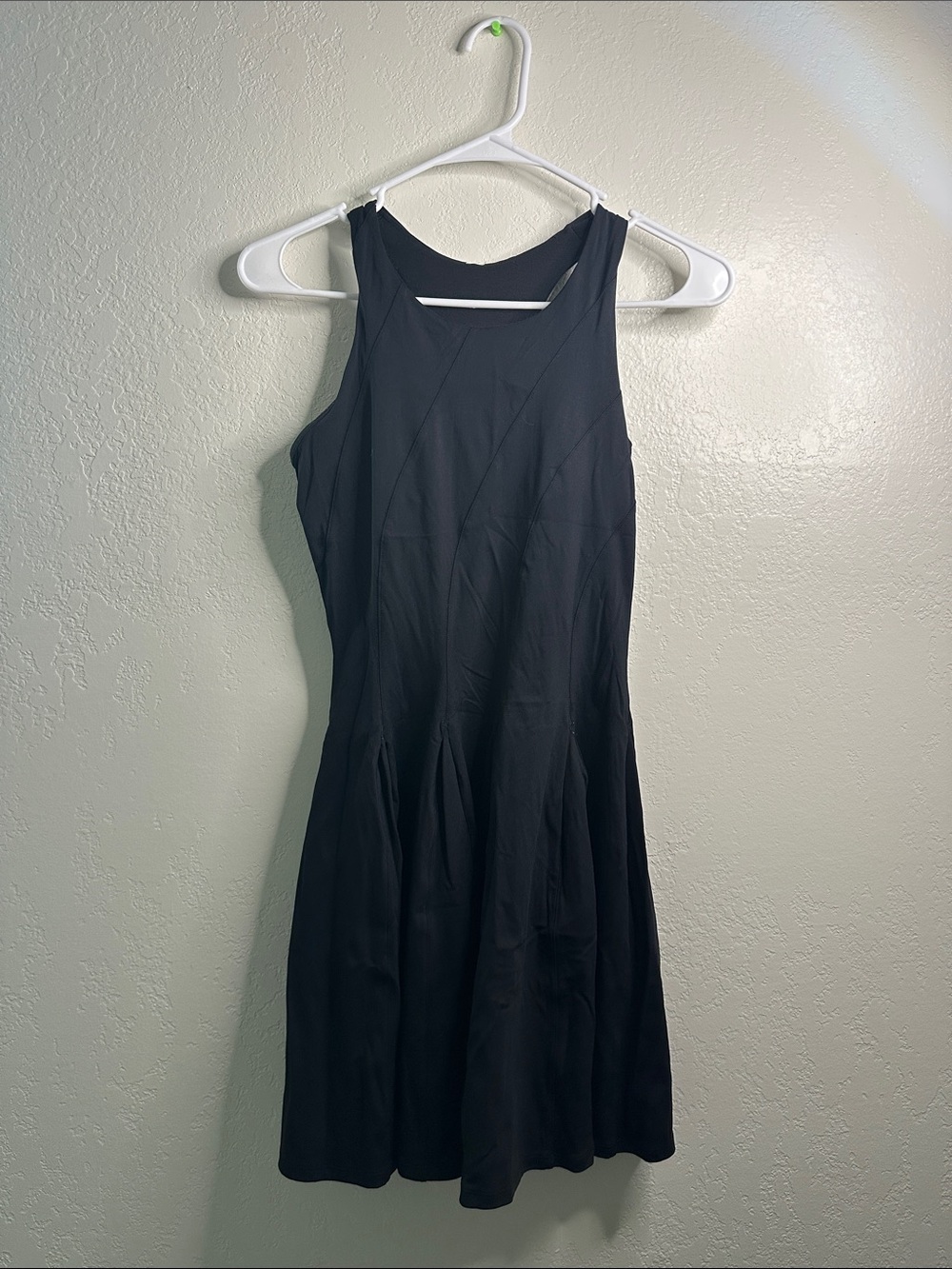 Lululemon Black Sleeveless Fit-and-Flare Dress